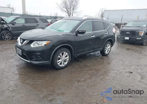 2015 Nissan Rogue Sv z USA, uszkodzony, nr VIN KNMAT2MV3FP586416